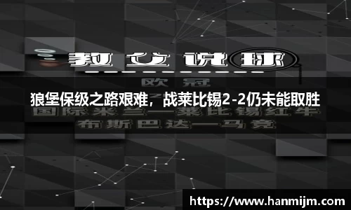 狼堡保级之路艰难，战莱比锡2-2仍未能取胜