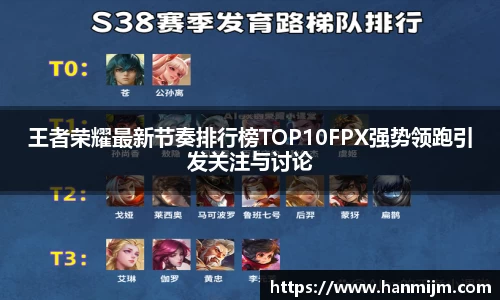 王者荣耀最新节奏排行榜TOP10FPX强势领跑引发关注与讨论